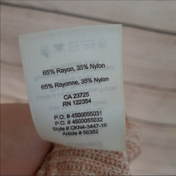 Aritzia Wilfred Pink Palmier Sleevless Knit Long Tunic Split Sides Medium - Picture 6 of 7